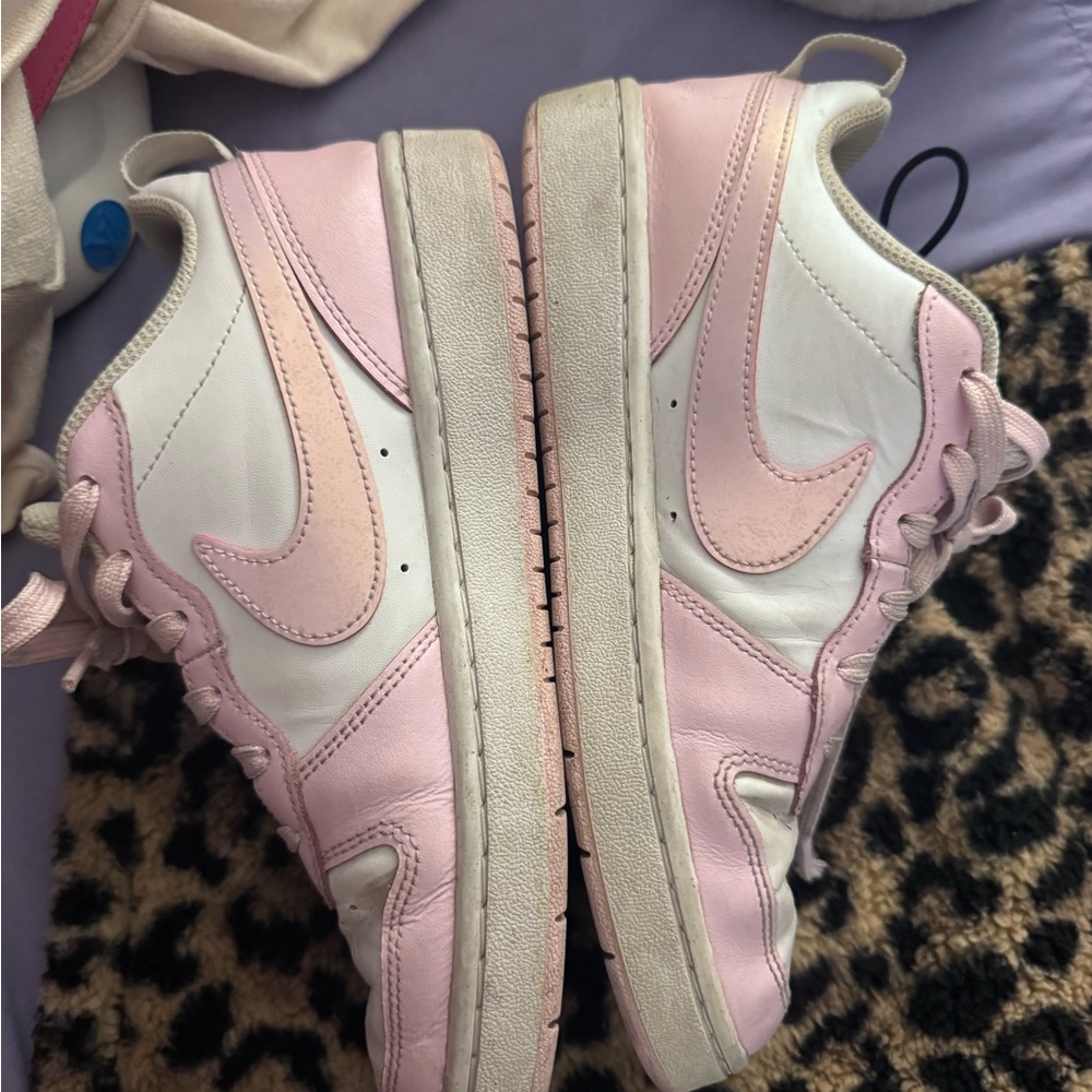 Nike Cream and Pink Sneakers